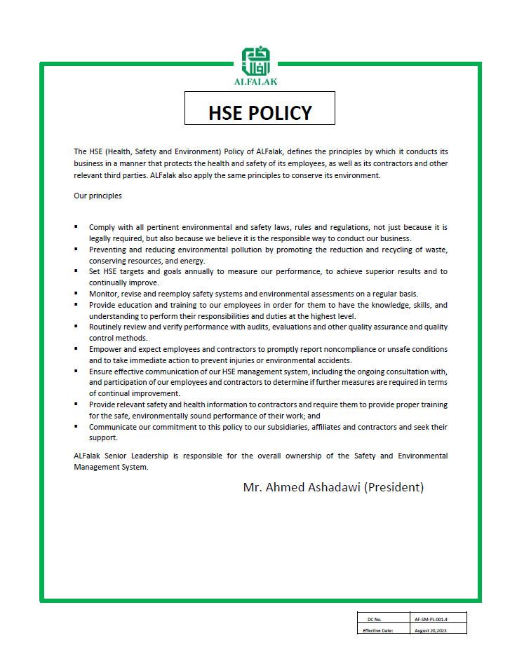 HSE Policy